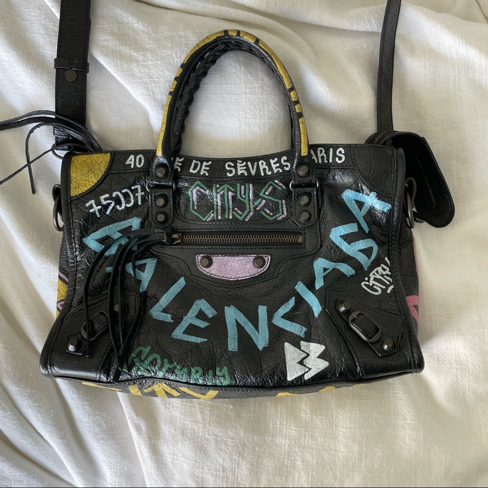 Balenciaga Graffiti Crossbody Bag